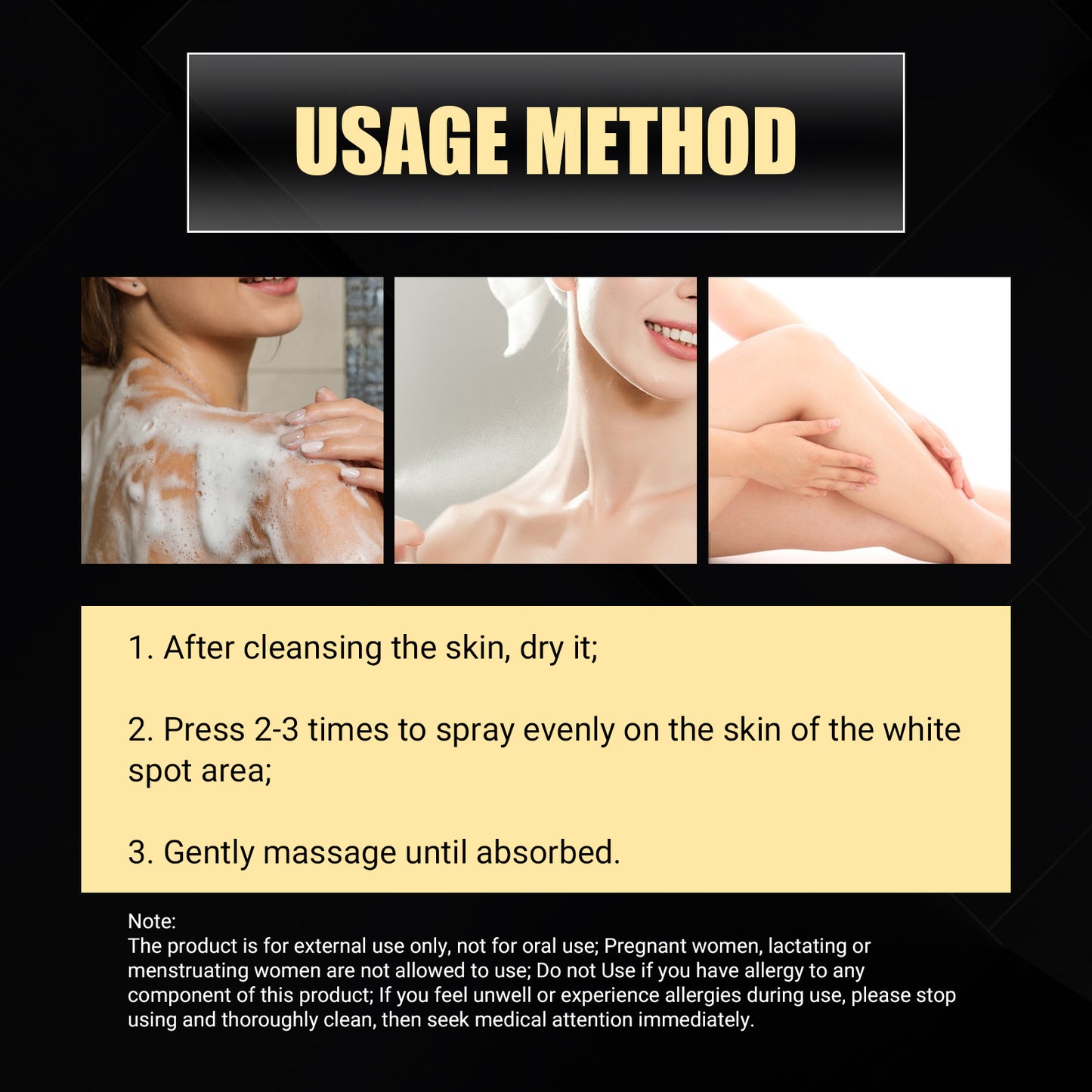 Vitiligo Removal Relief Spray, Repair Whitening Spot Perspiration Beauty Moisturizing Skin Care spray Health Eprolo https://www.cyberehub.com