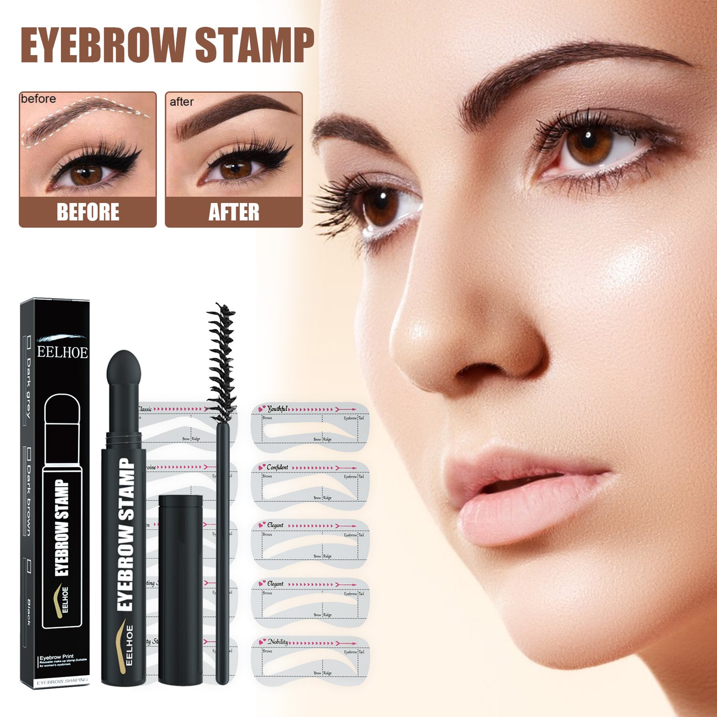 Eyebrow Printing Pen, Quick Makeup Eyebrow Natural Hairline Lazy Easy Waterproof With Eyebrow Card Eyebrow Brush Health Eprolo https://www.cyberehub.com