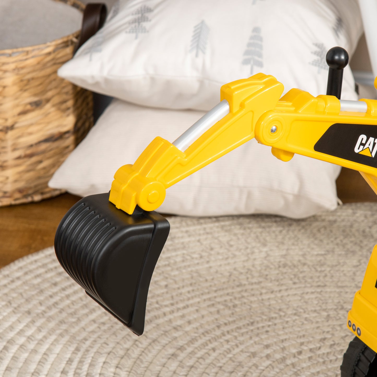 Aosom Excavator Ride on Toy, CAT Licensed Kids Manual Pedal Ride on Excavator with Manual Shovel, Horn, Hidden Storage for 18-36 Months Boys and Girls, Yellow Car Giga GNJ Toys Walmart Giga https://www.cyberehub.com
