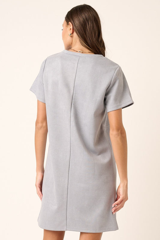 Mittoshop Suede Short Sleeve Mini Dress Apparel/Dress Dress Mittoshop Ship from USA TikTok Trendsi USPS Walmart Walmart Apparel Trendsi https://www.cyberehub.com