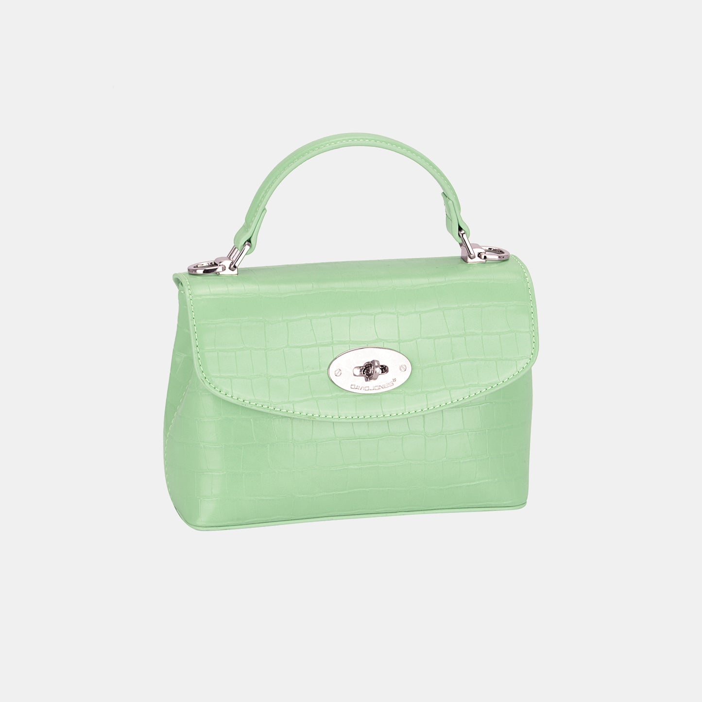 David Jones Texture PU Leather Handbag Light Green One Size David Jones Ship from USA TikTok USA Trendsi https://www.cyberehub.com
