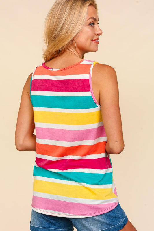 Haptics Round Neck Striped Knit Tank Apparel/Tops Haptics Ship from USA TikTok Tops Trendsi USPS Walmart Walmart Apparel Trendsi https://www.cyberehub.com