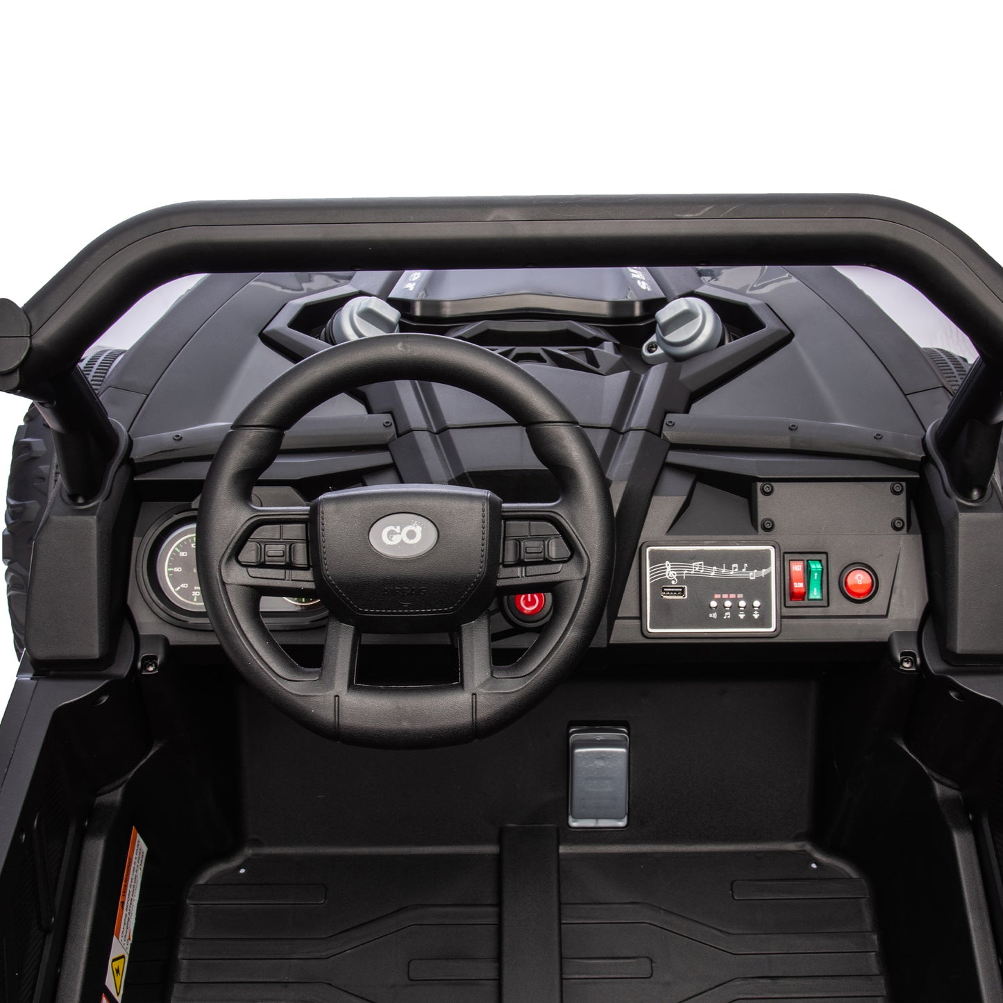 24V Two-Seater Kids Ride On UTV W/Parents Remote Control,Four-Wheel Suspension,Slow Start,Large wheel design,Anti-collision bar,Storage space,Music,USB,Bluetooth,Volume control,LED lights for Kids 3+. Giga Kids Toys Giga https://www.cyberehub.com