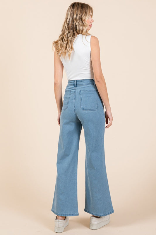 Mittoshop High Waist Wide Leg Jeans Bottoms Bottoms Clothing Mittoshop Pants Ship from USA Women Trendsi https://www.cyberehub.com