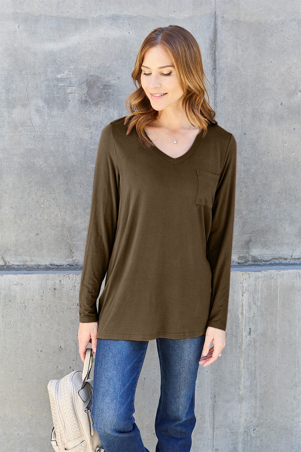 Basic Bae Full Size V-Neck Long Sleeve Top Apparel/Tops Basic Bae Ship from USA TikTok Tops Trendsi USPS Walmart Walmart Apparel Trendsi https://www.cyberehub.com