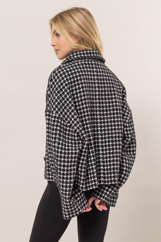 HYFVE Tweed Plaid Button Up Collared Neck Jacket Tops/Jackets/Sweaters Clothing Tops HYFVE Ship from USA TikTok Trendsi USPS Walmart Trendsi https://www.cyberehub.com