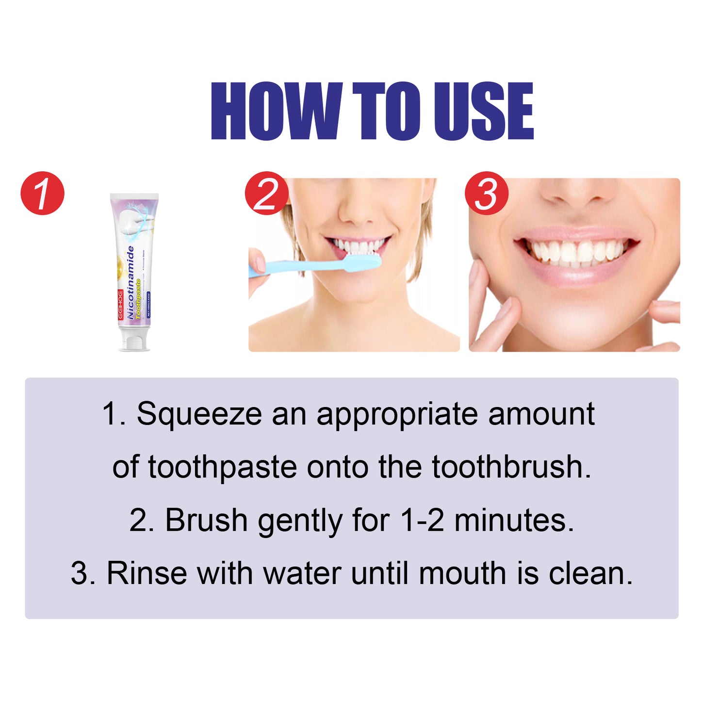 Niacinamide Toothpaste, Cool White Toothpaste Freshen Breath Clean Mouth Guard Gum Jianchi Bright White Toothpaste Health Eprolo https://www.cyberehub.com
