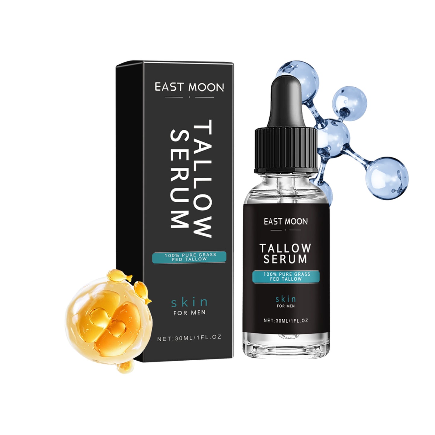 East Moon Men's Anti-Wrinkle Serum Anti-Wrinkle Firming Skin Youthful Elasticity Moisturizing Translucent Serum 1pcs Health Beauty CJ USa USPS Muqe https://www.cyberehub.com