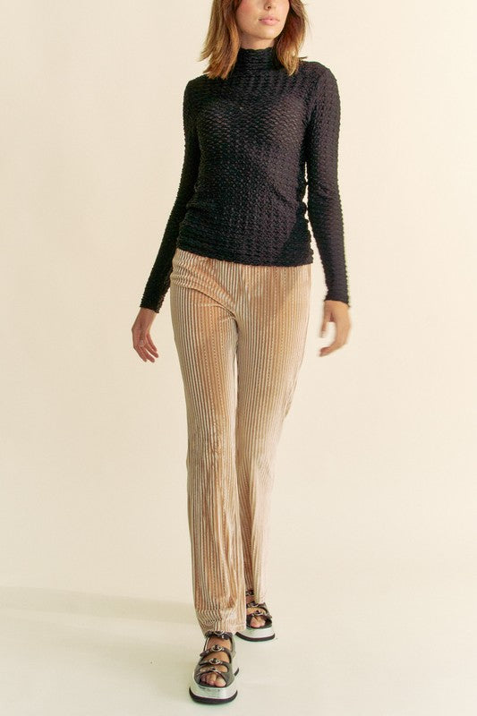 Davi & Dani Elastic Waist Knit Flare Pants Apparel Apparel Davi & Dani Ship from USA TikTok Trendsi Trendsi https://www.cyberehub.com