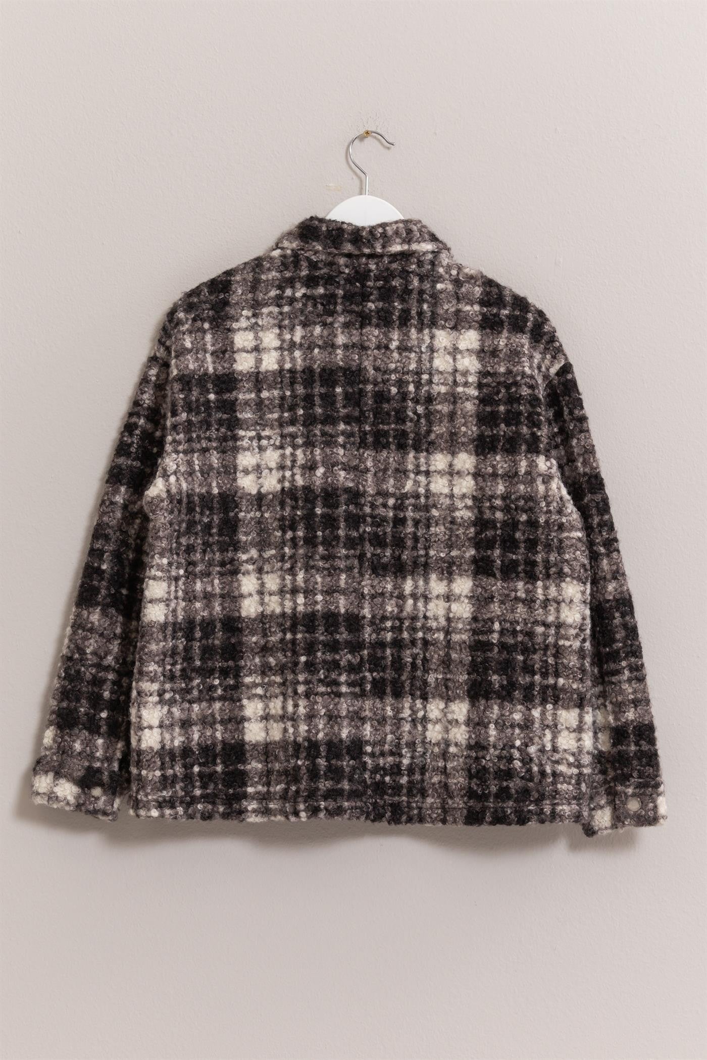 HYFVE Plaid Button Up Boucle Jacket Tops/Jackets/Sweaters Clothing Tops HYFVE Ship from USA TikTok Trendsi USPS Walmart Trendsi https://www.cyberehub.com
