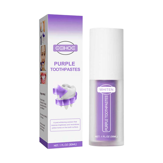 V34 Purple Toothpaste, Repair Teeth Mouth Clean Breath Fresh White Toothpaste Health Eprolo https://www.cyberehub.com