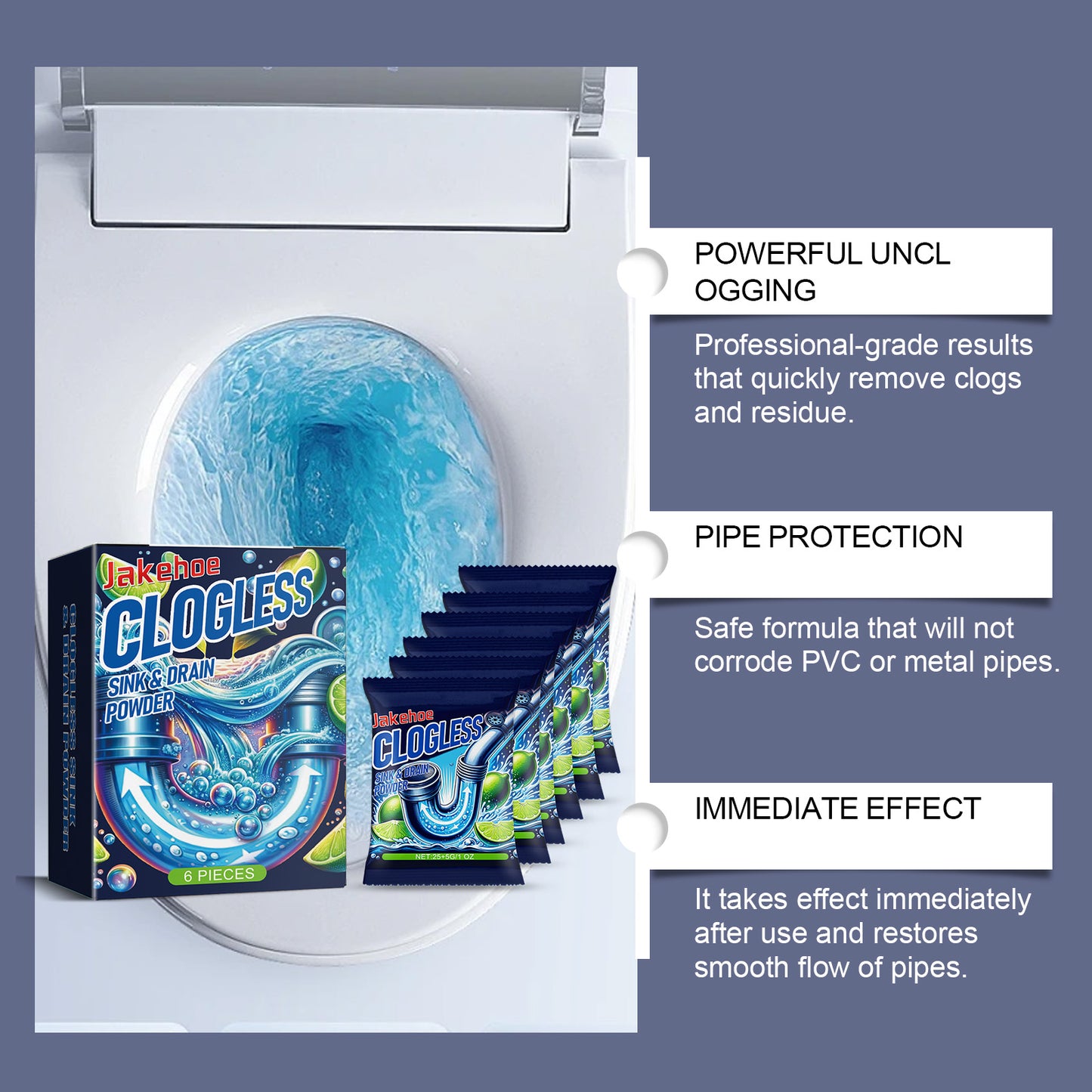 Jakehoe Pipe Dredging Powder, Kitchen Toilet Sewer Pipe Dissolving Odor Oil Blocking Cleaning Powder Home Eprolo https://www.cyberehub.com