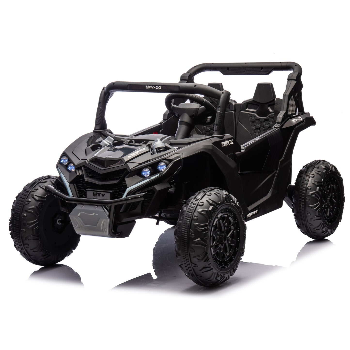 24V Two-Seater Kids Ride On UTV W/Parents Remote Control,Four-Wheel Suspension,Slow Start,Large wheel design,Anti-collision bar,Storage space,Music,USB,Bluetooth,Volume control,LED lights for Kids 3+. Giga Kids Toys Giga https://www.cyberehub.com
