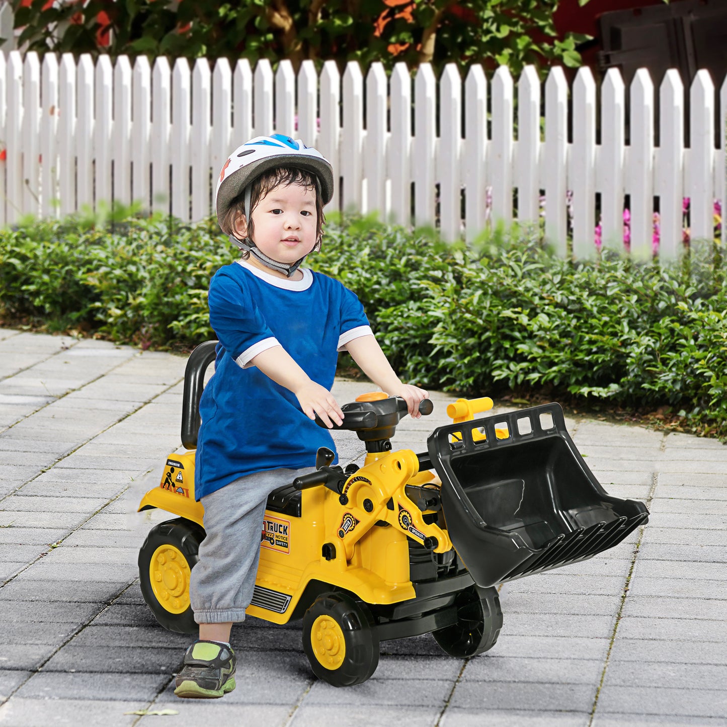 Ride On Excavator with Under Seat Storage, Pull Cart Kids Bulldozer for Boys & Girls, Sit and Scoot Construction Toy with Horn, Front Loader Shovel, for Sand and Snow, Ages 3 Years Old Car Giga GNJ Toys Walmart Giga https://www.cyberehub.com