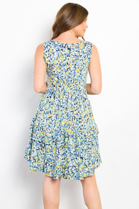 Be Stage Full Size Print Wrinkle Free Ruffled Dress Apparel/Dress BE Stage Dress Ship from USA TikTok Trendsi USPS Walmart Walmart Apparel Trendsi https://www.cyberehub.com