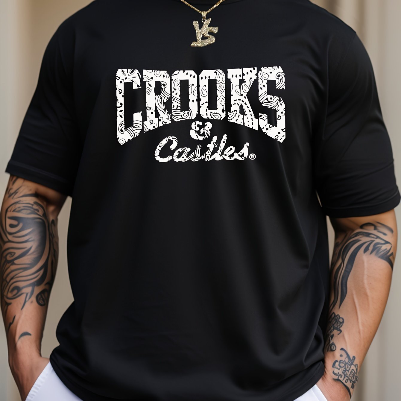 Curved Graphic Men's Short Sleeved T-shirt, Comfortable And Elastic Summer Fashion T-shirt, Casual Daily Style Fashion Clothing Black Apparel/Shirt/Graphic Shirt SNULLO https://www.cyberehub.com