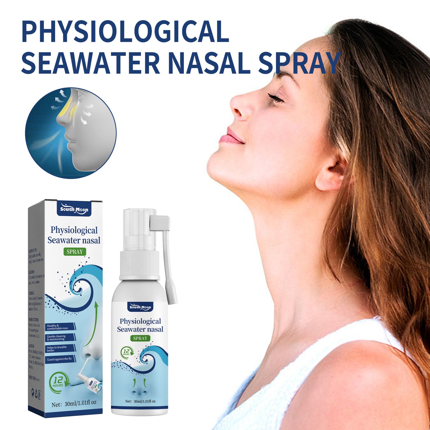 Physiological Seawater Nasal Spray, Nasal Gentle Cleansing Nasal Nasal Itchy Spray Health Eprolo https://www.cyberehub.com