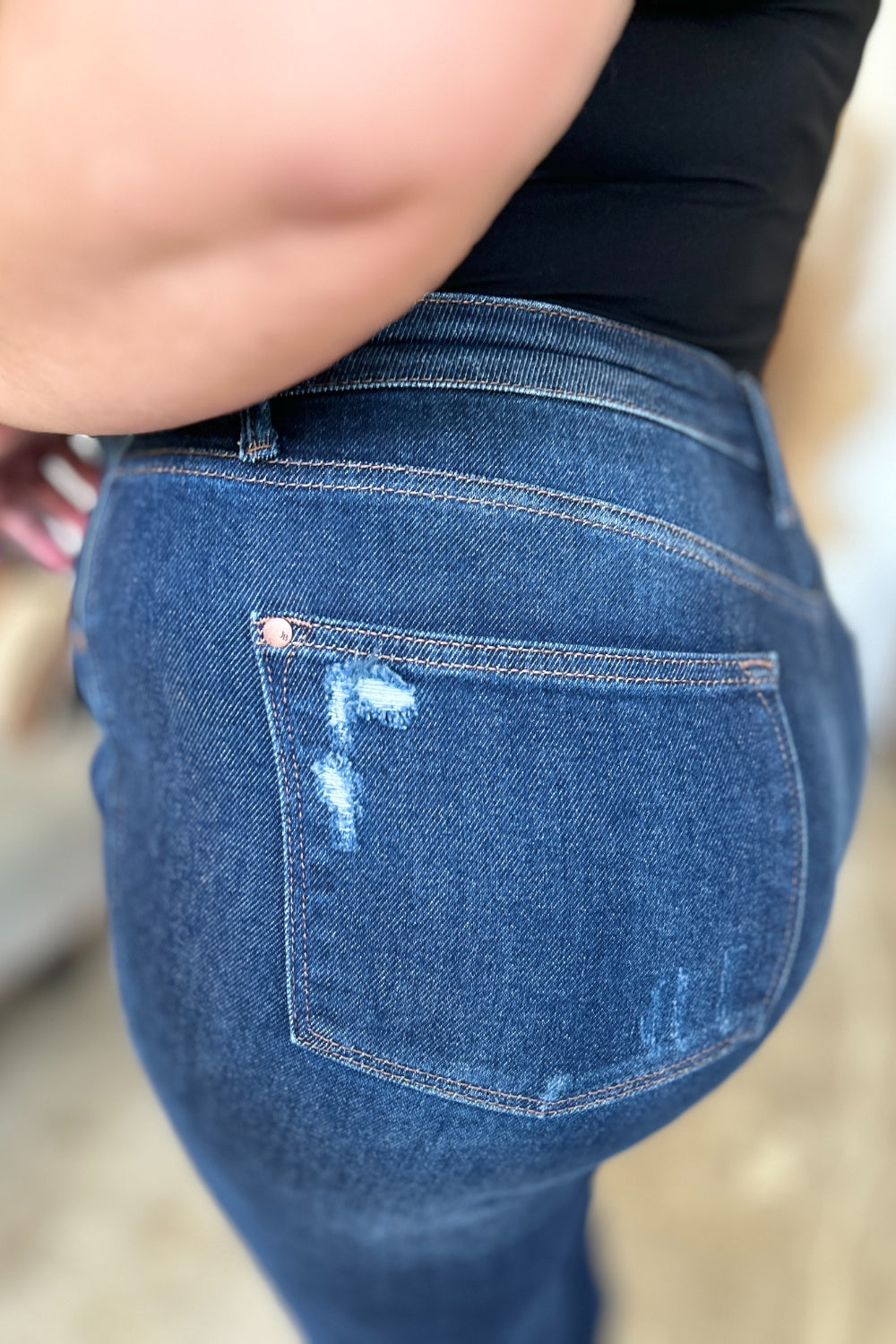 Judy Blue Full Size High Waist Rigid Magic Heavy Destroy Straight Jeans Bottoms Bottoms Clothing Judy Blue Pants Ship from USA Women Trendsi https://www.cyberehub.com