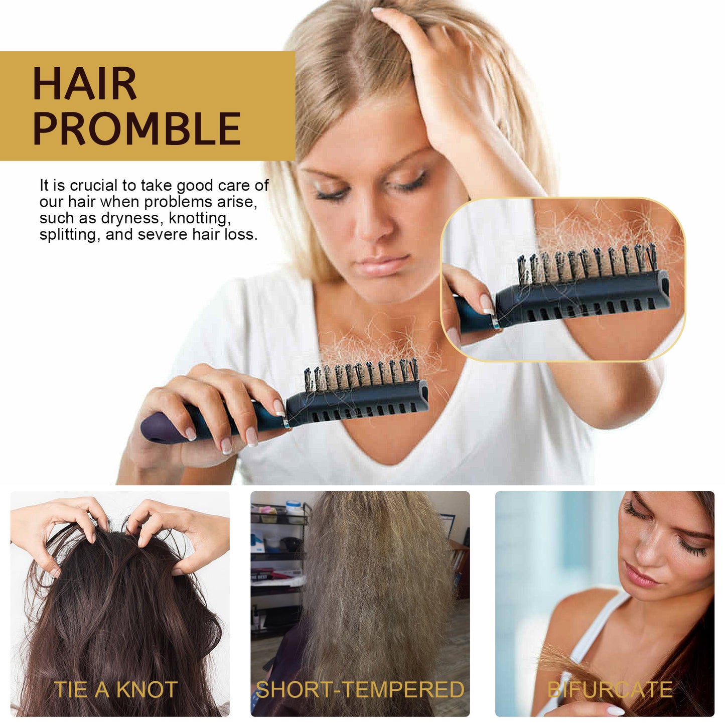 EELHOE Repair Moisturizing Hair Mask Deep Moisturizing Repair Damaged Hair Dry Split Knot Hair Mask Health Eprolo https://www.cyberehub.com