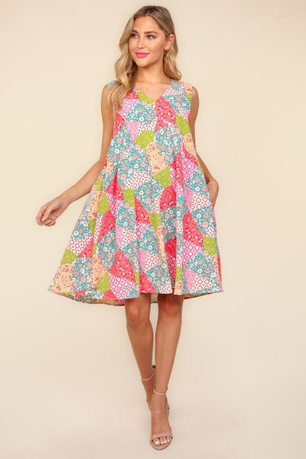 Haptics Full Size Babydoll Floral Patchwork Dress with Side Pockets Apparel/Dress Dress Haptics Ship from USA TikTok Trendsi USPS Walmart Walmart Apparel Trendsi https://www.cyberehub.com