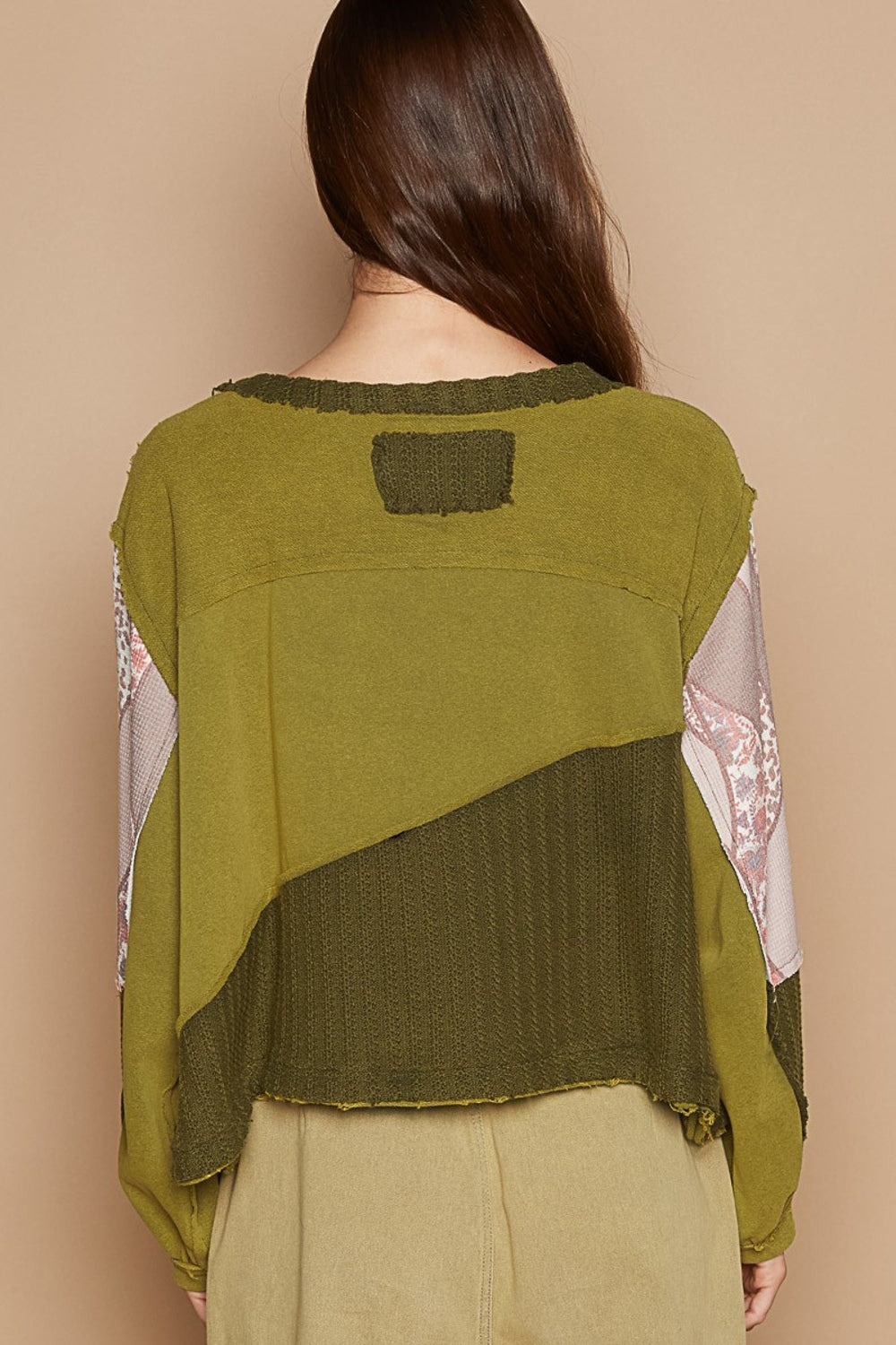 POL Long Sleeve Cut Sew Peace Emblem Top Apparel/Tops POL Ship from USA TikTok Tops Trendsi USPS Walmart Walmart Apparel Trendsi https://www.cyberehub.com