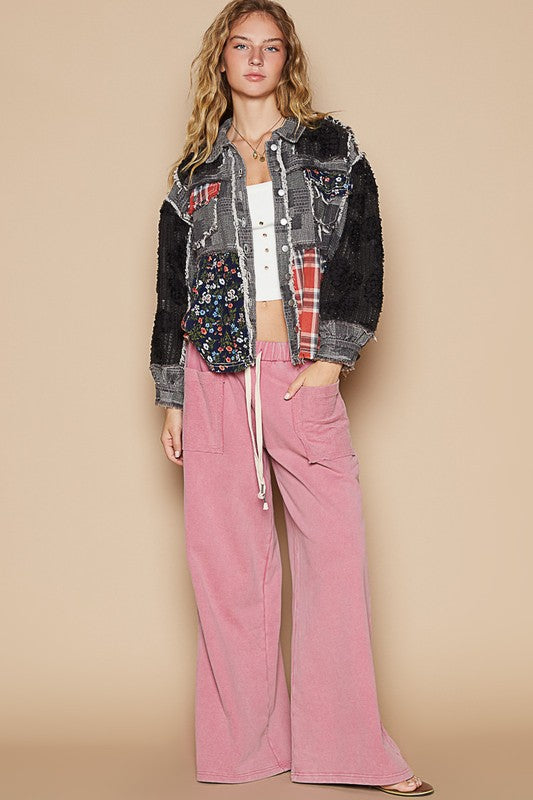 POL Crochet Patchwork Dropped Shoulder Jacket Apparel Apparel POL Ship from USA TikTok Trendsi Trendsi https://www.cyberehub.com