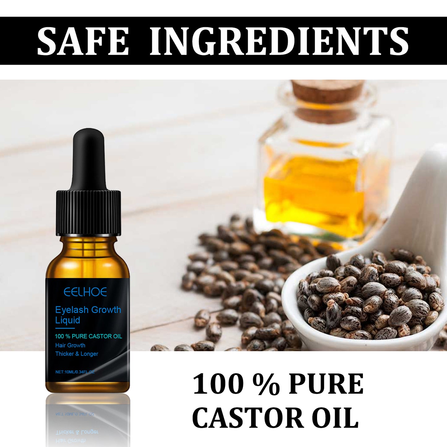 Castor Oil Mascara Daily Natural Eyelash Curl & Curl Beauty Gentle Moisturizing Treatment Health Eprolo https://www.cyberehub.com