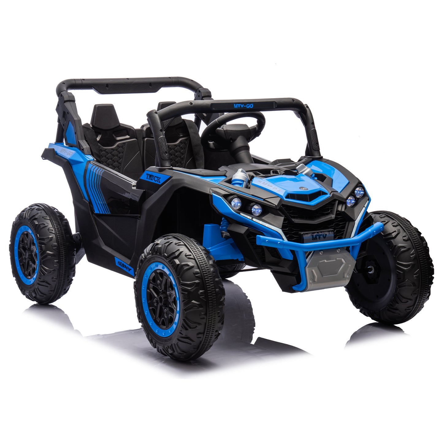 24V Two-Seater Kids Ride On UTV W/Parents Remote Control,Four-Wheel Suspension,Slow Start,Large wheel design,Anti-collision bar,Storage space,Music,USB,Bluetooth,Volume control,LED lights for Kids 3+. Giga Kids Out of stock Toys Giga https://www.cyberehub.com