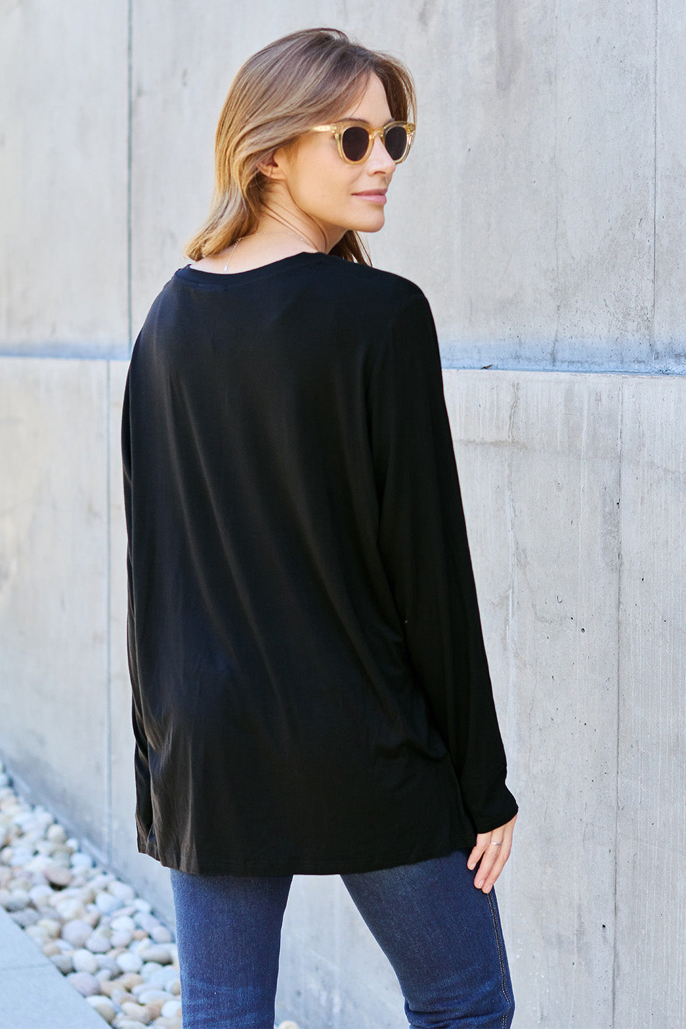 Basic Bae Full Size V-Neck Long Sleeve Top Apparel/Tops Basic Bae Ship from USA TikTok Tops Trendsi USPS Walmart Walmart Apparel Trendsi https://www.cyberehub.com