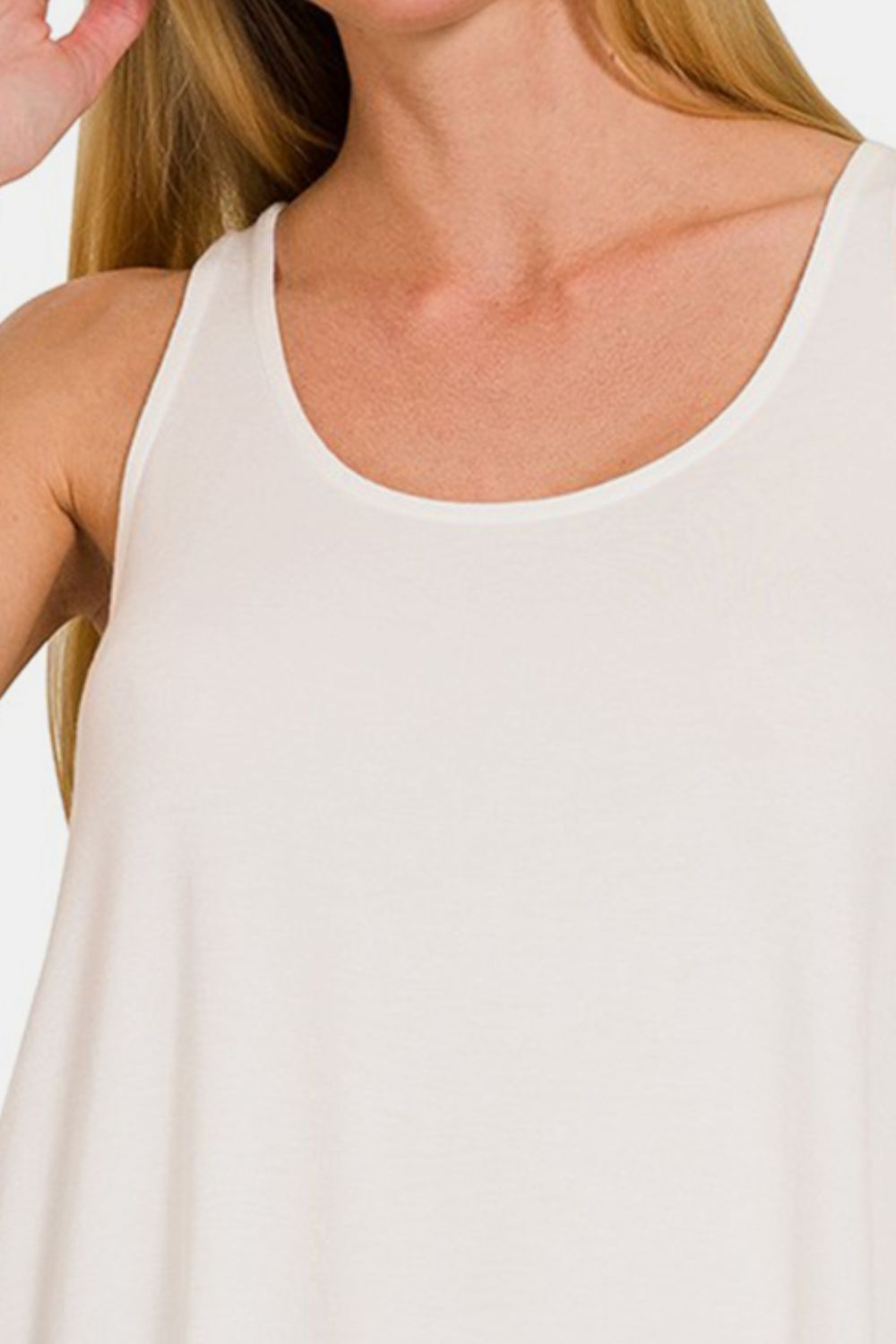 Zenana Round Neck Flowy Hem Tank Apparel/Tops Ship from USA TikTok Tops Trendsi USPS Walmart Walmart Apparel Zenana Trendsi https://www.cyberehub.com