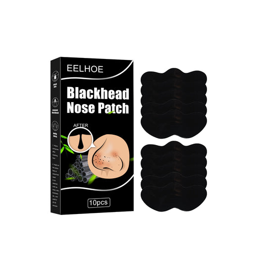 EELHOE Black Pig Nose Patch, Bamboo Charcoal Remove Blackhead Acne Tear Nose Mask Patch Health Eprolo https://www.cyberehub.com