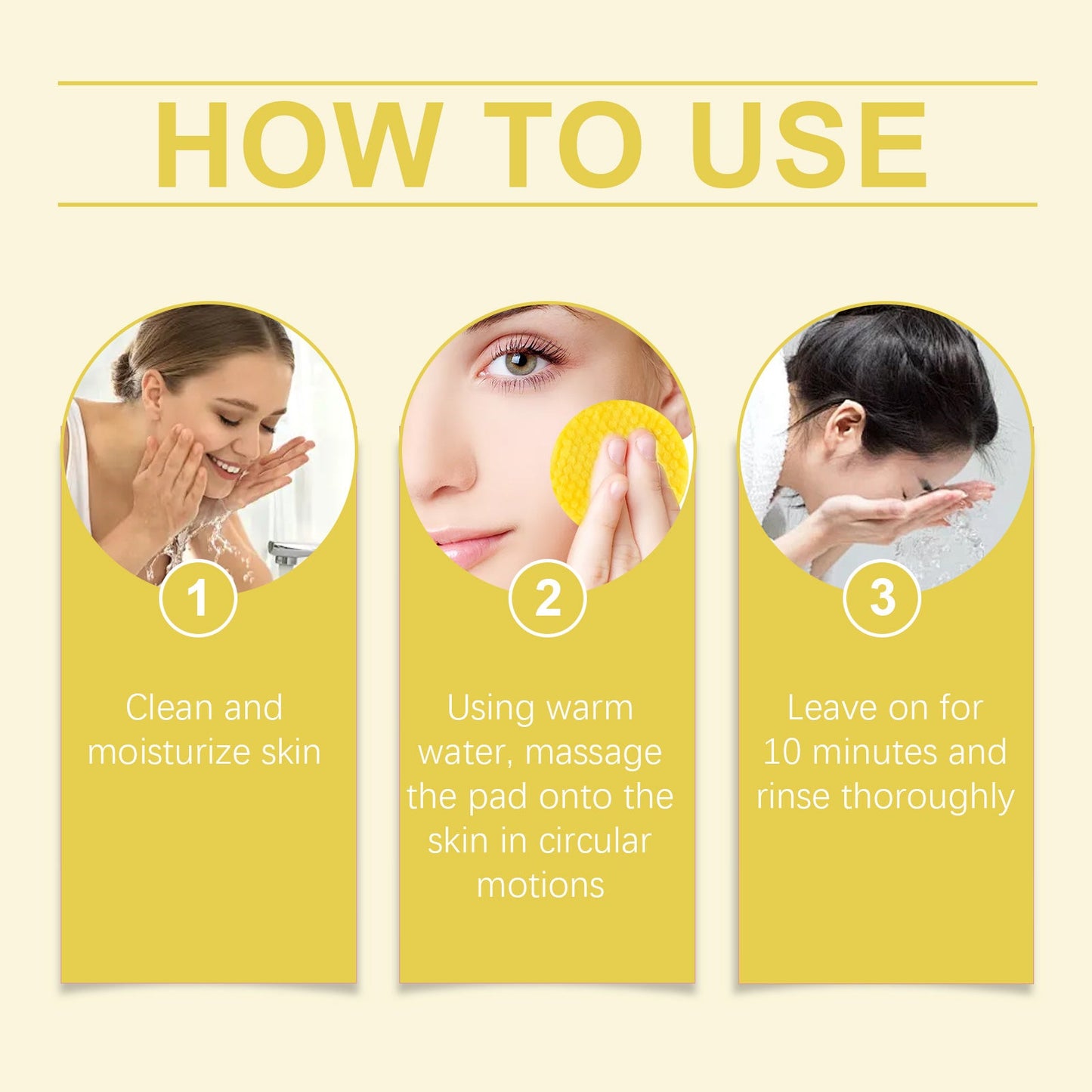 Hoygi Turmeric Acid Cleansing Pad Facial Skin Pore Cleansing, Makeup Remover Gentle Exfoliating Cleansing Pad Health & Beauty Health & Beauty Under 10 UniversalMaax https://www.cyberehub.com