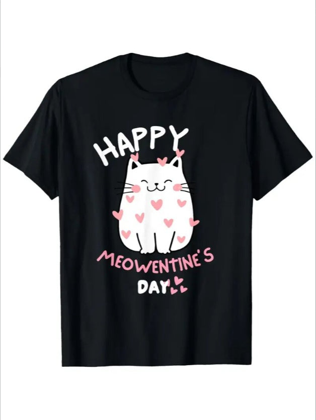 Love Valentine'S Day T-Shirt, Couple T-Shirt, Couple Christmas, Fashion Casual T-Shirt, Short-Sleeved T-Shirt Black Apparel/Shirt/Graphic Shirt SNULLO https://www.cyberehub.com