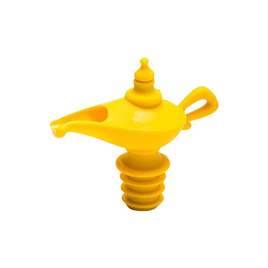 Creative silicone Aladdin lamp wine pouring device kitchen oil pouring nozzle leak proof sealing plug spiral type wine yellow Home & Garden Home Goods Eprolo https://www.cyberehub.com