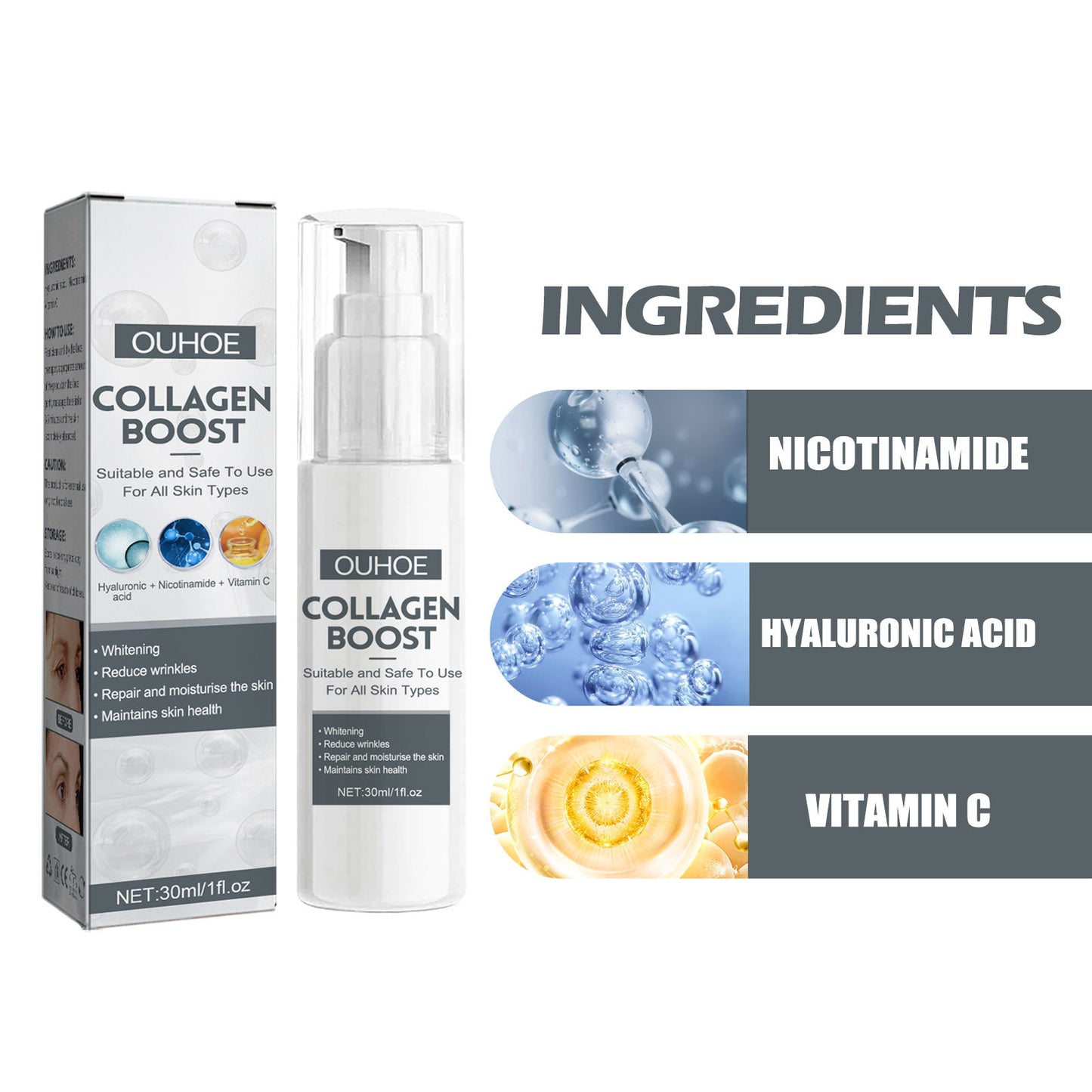 Collagen Anti-Aging Serum, Fade Fine Lines And Dark Spots Hydrating Anti-Wrinkle Repair Essence Health Eprolo https://www.cyberehub.com