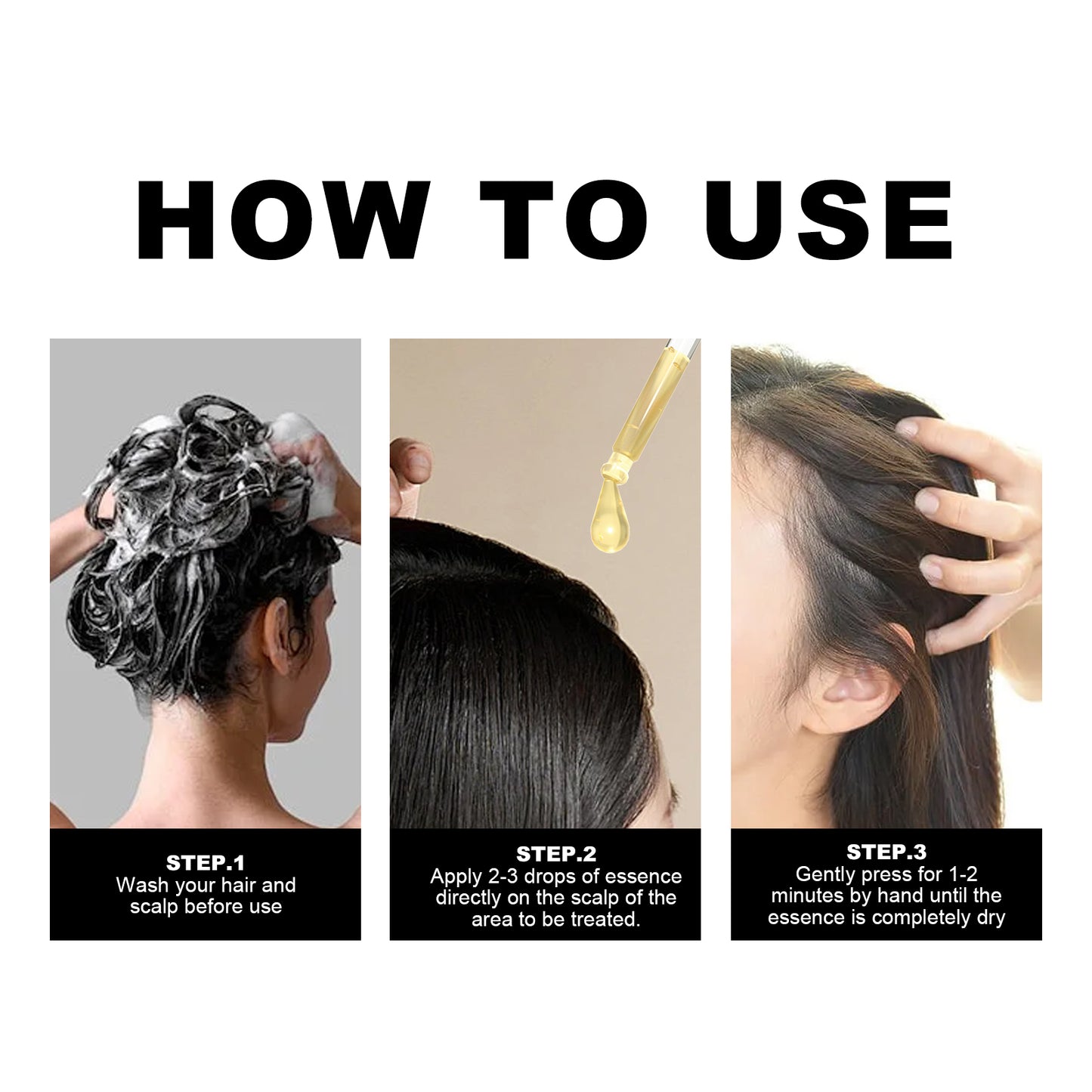 HOEGOA Hair Growth Serum, Dense Hair Repair Dry And Irritated Hair Moisturizing Hair Dense Hair Care Essential Oil Health Eprolo https://www.cyberehub.com