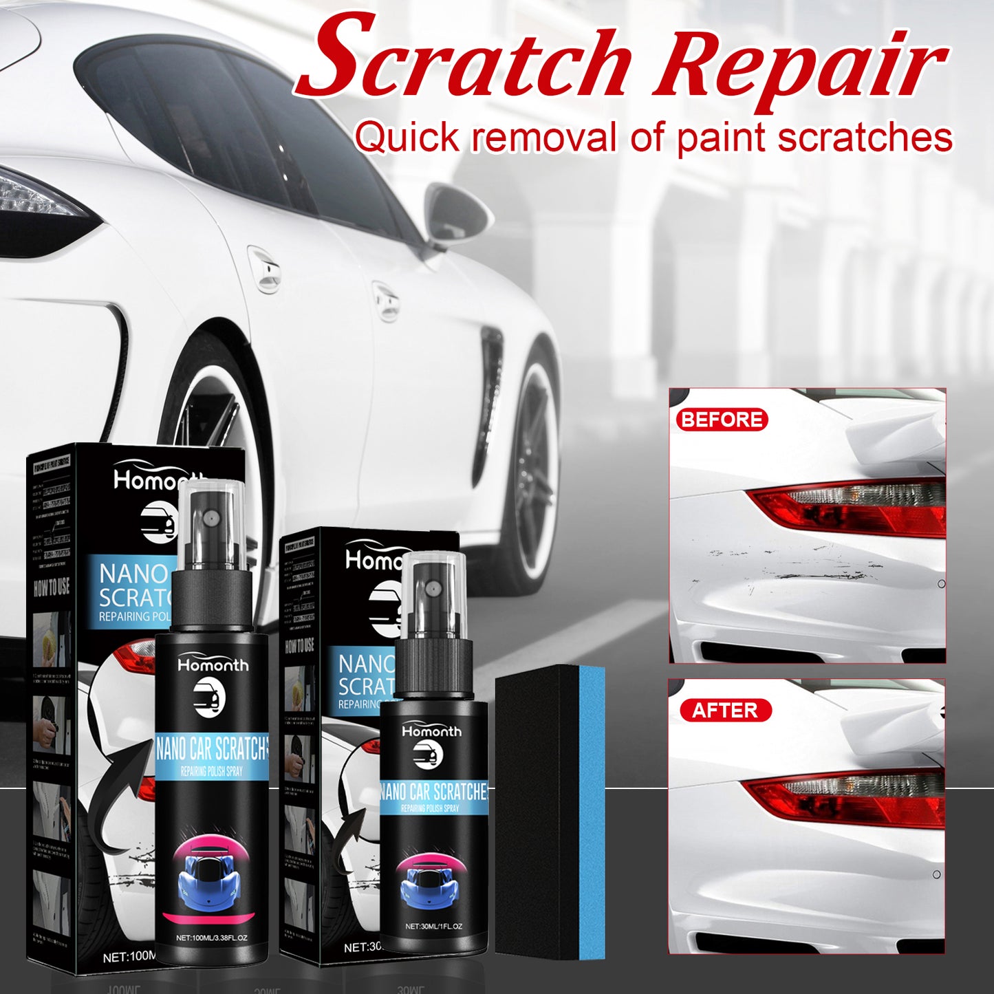 Scratch Repair Spray, Automotive Scratch Reconditioning Cleaning Repair Maintenance Brightening Care Paint Spray Automotive Automotive Eprolo https://www.cyberehub.com