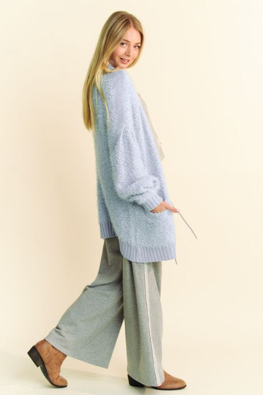 Davi & Dani Ribbed Hem Button Up Long Sleeve Cardigan Tops/Jackets/Sweaters Clothing Tops Davi & Dani Ship from USA TikTok Trendsi USPS Walmart Trendsi https://www.cyberehub.com