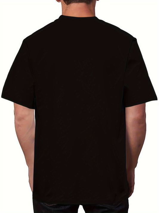 Men's Oversized Printed T-shirt, Casual Short Sleeved Round Neck T-shirt, Summer Outdoor Men's Clothing Apparel/Shirt/Graphic Shirt SNULLO https://www.cyberehub.com