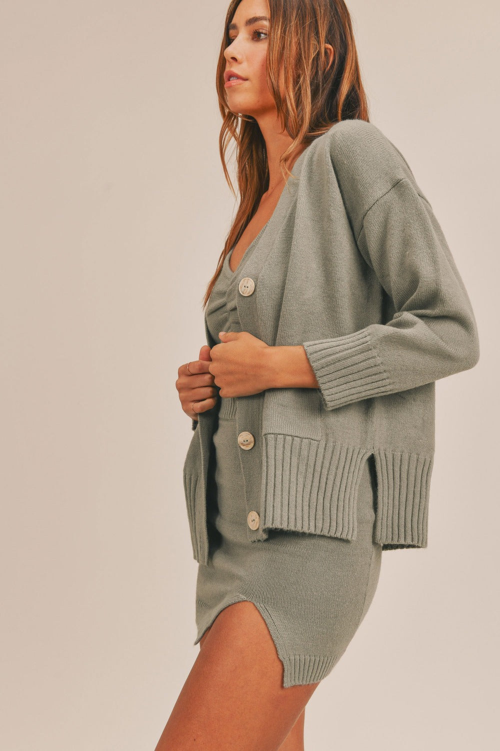 MABLE 3 Pieces Sweater Set with Crop Cami, Mini Skirt, Cardigan Shirt Apparel Clothing Tops MABLE Ship from USA Shirts USA Women Trendsi https://www.cyberehub.com