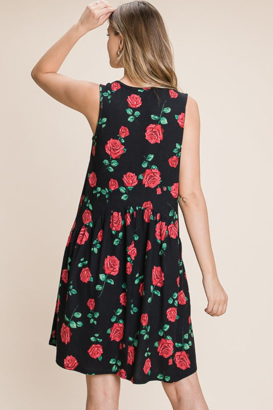BOMBOM Floral Ruched Tank Dress Apparel/Dress BOMBOM Dress Memorial Day Sale Ship from USA TikTok Trendsi USPS Walmart Walmart Apparel Trendsi https://www.cyberehub.com