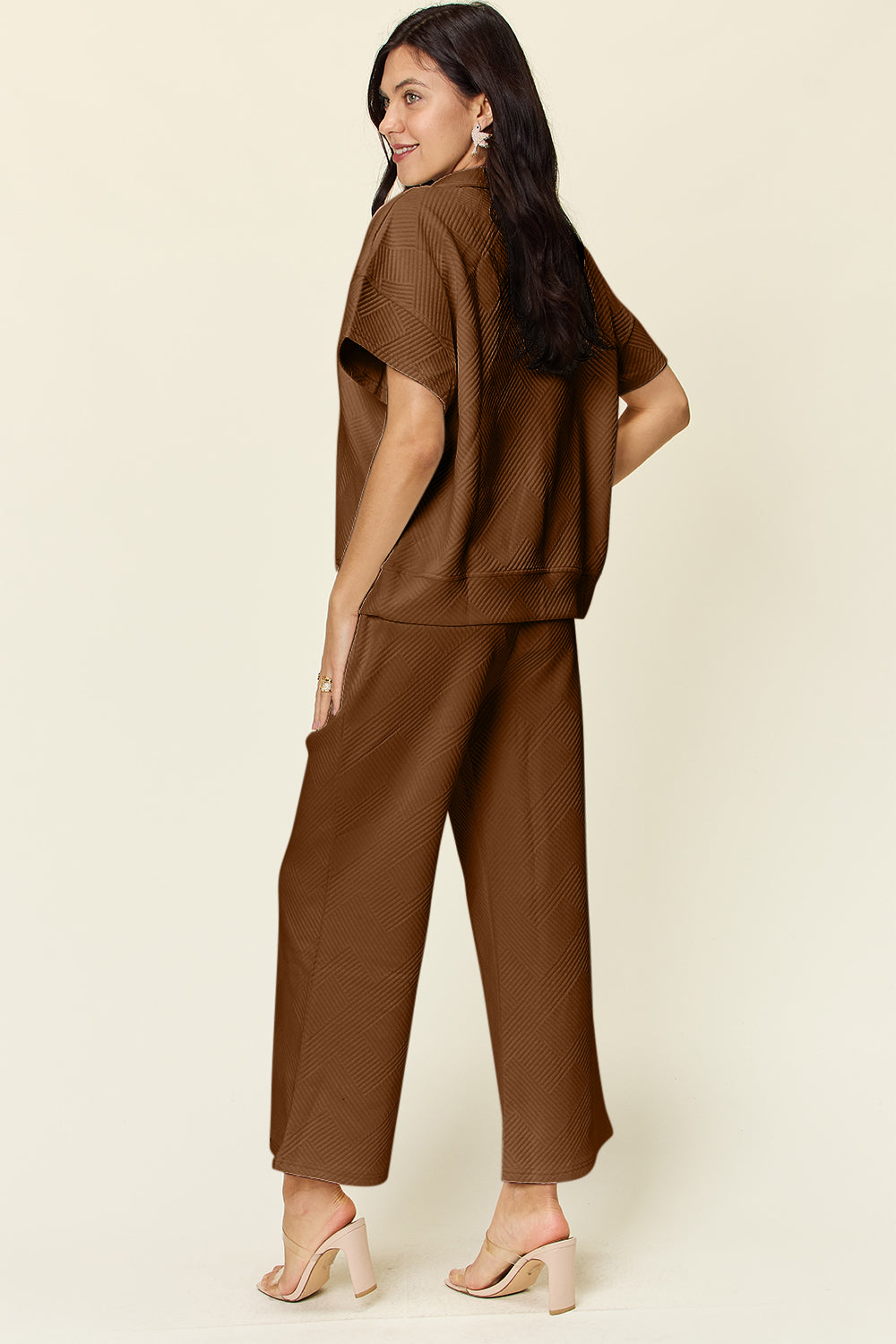 Double Take Full Size Texture Half Zip Short Sleeve Top and Pants Set Apparel/Tops Double Take Ship from USA TikTok Tops Trendsi USPS Walmart Walmart Apparel Trendsi https://www.cyberehub.com