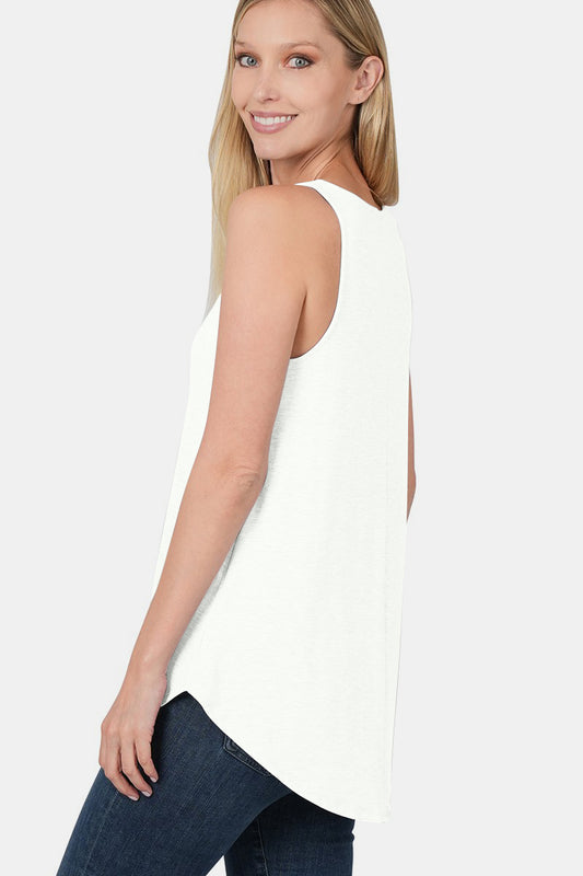 Zenana Round Neck Curved Hem Tank Apparel/Tops Ship from USA TikTok Tops Trendsi USPS Walmart Walmart Apparel Zenana Trendsi https://www.cyberehub.com