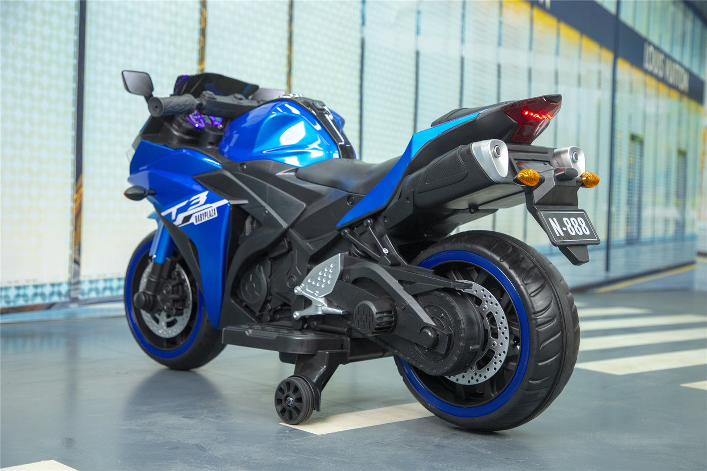 Kids Motorcycle, 12V Motorcycle for kids 3-6 years Boys and Girls 12v7ah Kids Motorcycle Ride On Toy with Training Wheels/manual throttle/ drive by hand /Lighting wheels Giga Kids Toys Giga https://www.cyberehub.com