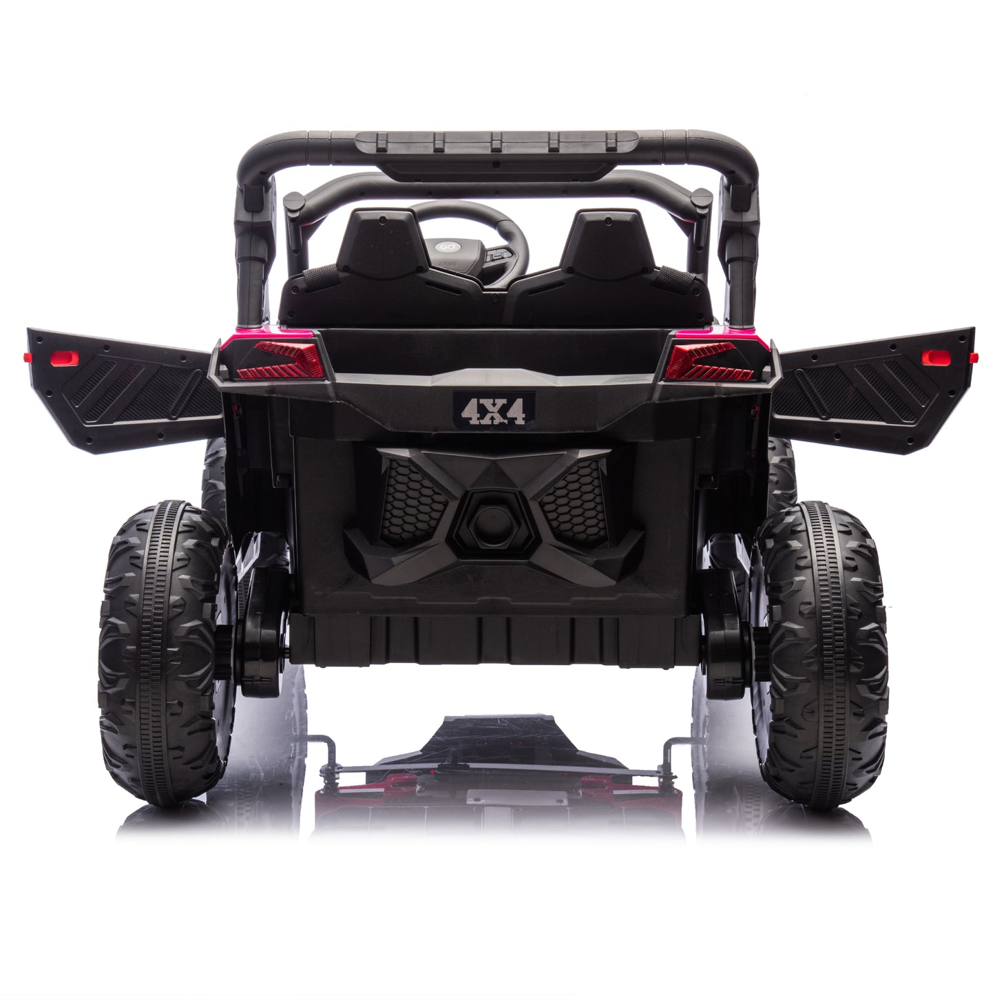 24V Two-Seater Kids Ride On UTV W/Parents Remote Control,Four-Wheel Suspension,Slow Start,Large wheel design,Anti-collision bar,Storage space,Music,USB,Bluetooth,Volume control,LED lights for Kids 3+. Giga Kids Toys Giga https://www.cyberehub.com