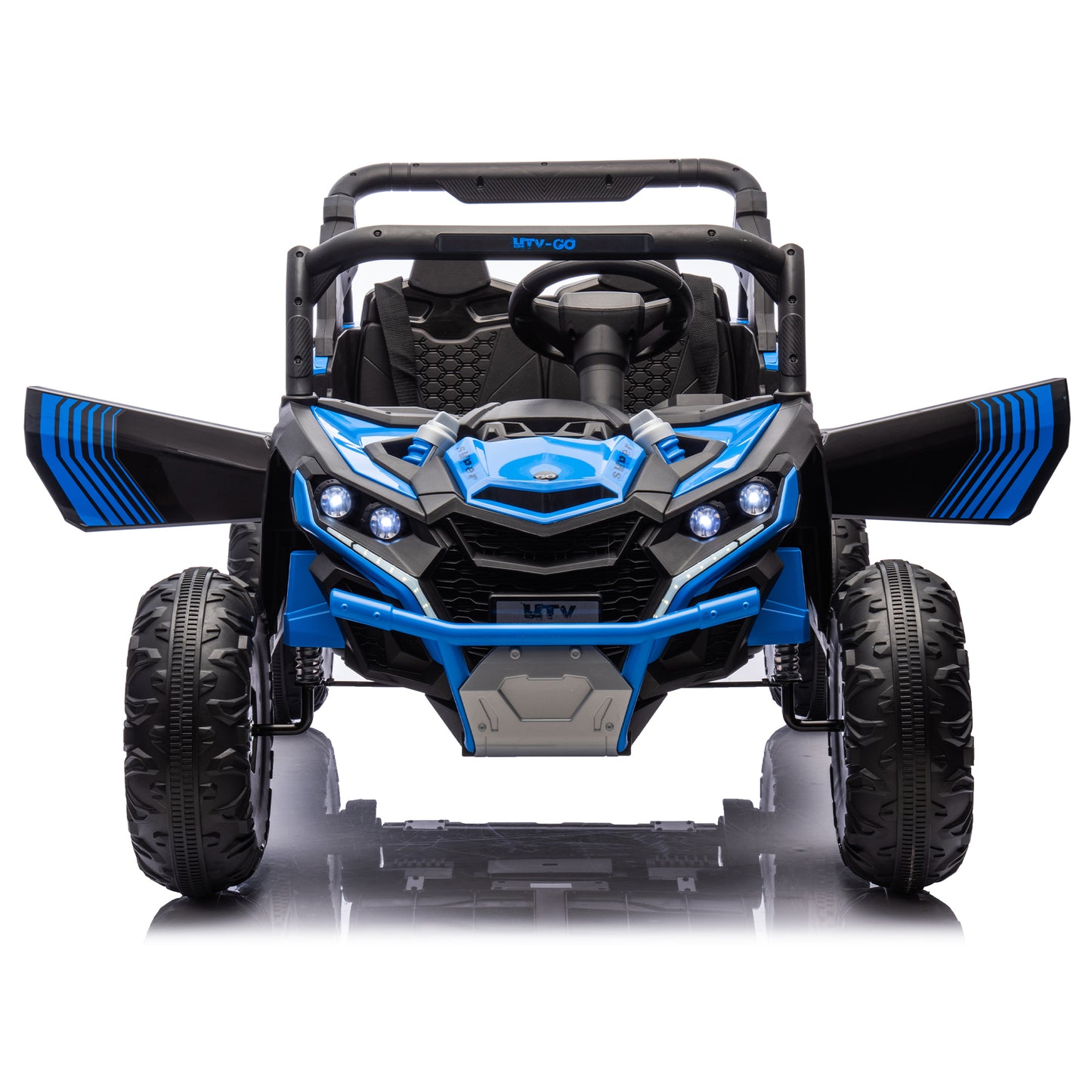 24V Two-Seater Kids Ride On UTV W/Parents Remote Control,Four-Wheel Suspension,Slow Start,Large wheel design,Anti-collision bar,Storage space,Music,USB,Bluetooth,Volume control,LED lights for Kids 3+. Giga Kids Out of stock Toys Giga https://www.cyberehub.com