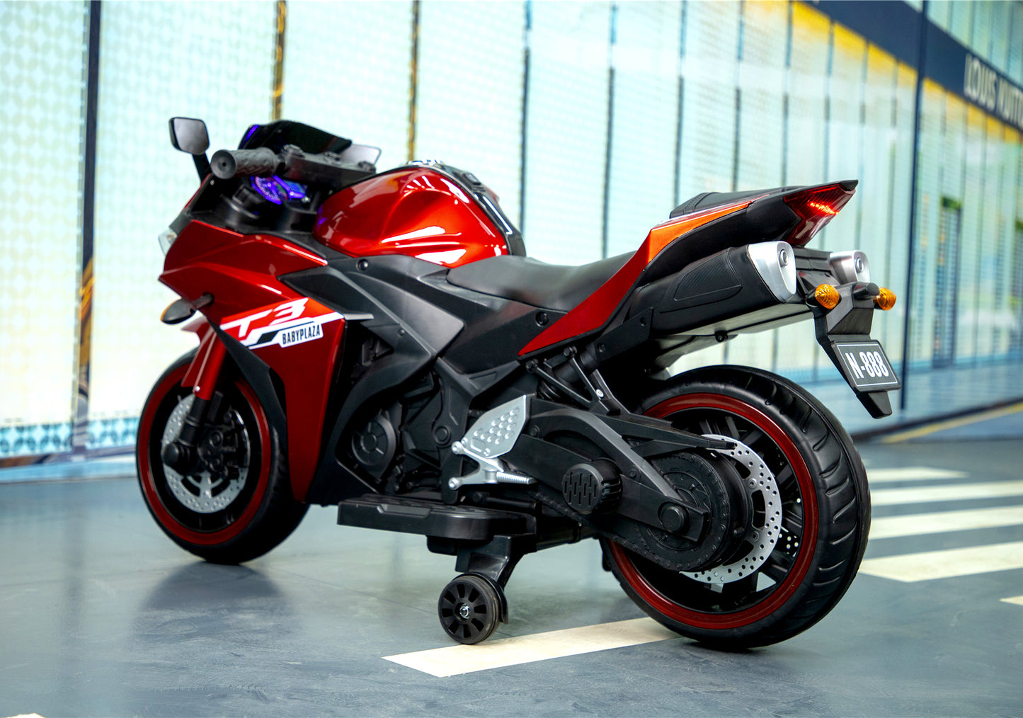 kids motorcycle 12V motorcycle for kids 3 4 5 6 years Boys Girls 12v7ah kids motorcycle ride on toy with Training Wheels/manual throttle/ drive by hand /Lighting wheels Giga Kids Toys Giga https://www.cyberehub.com