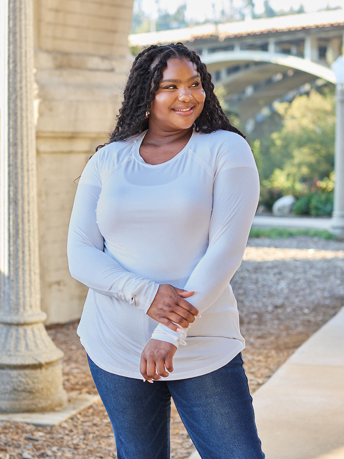 Basic Bae Full Size Round Neck Long Sleeve T-Shirt Apparel/Tops Basic Bae Ship from USA TikTok Tops Trendsi USPS Walmart Walmart Apparel Trendsi https://www.cyberehub.com