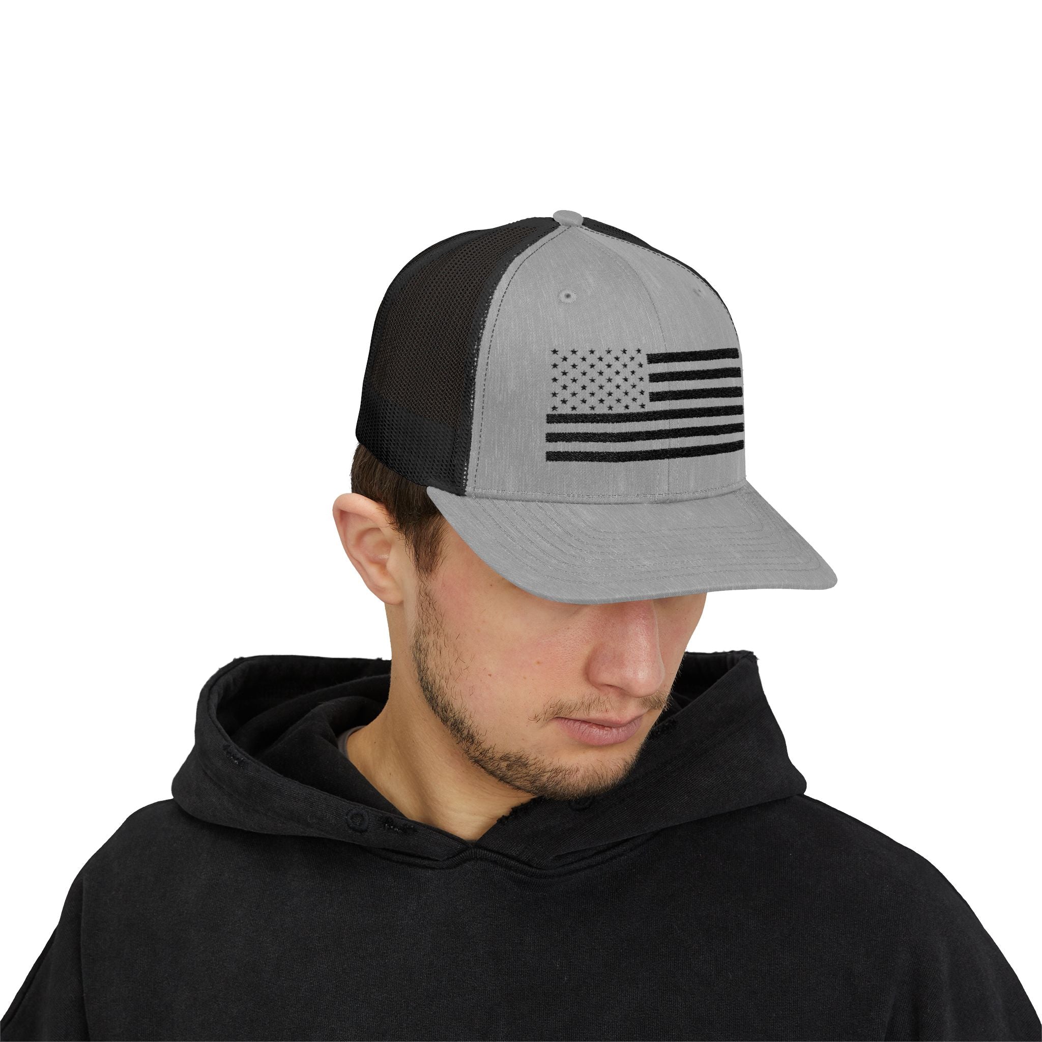 Black American Flag Snapback Trucker Cap - Stylish Mesh Hat for Outdoors and Casual Wear Hats American Flag Hat Casual Accessories Everyday Wear Gift for Her Gift for Him Hat Hiking Gear Mens Fashion Outdoor Gear Snapback Cap Sporty Cap Summer Fashion Trucker Hat Womens Accessories Urban Graffiti https://www.cyberehub.com