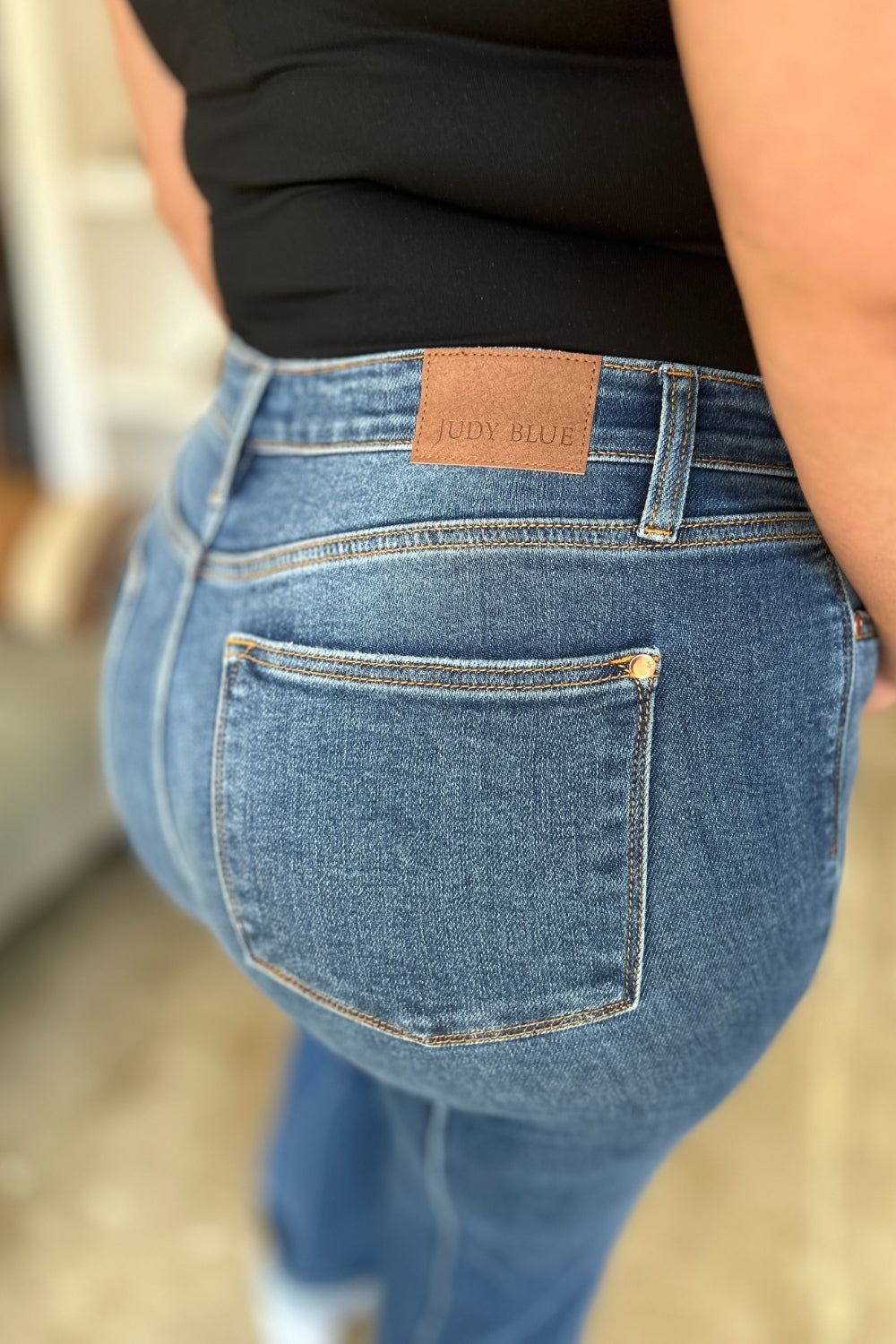Judy Blue Full Size High Waist Front Seam Detail Straight Jeans Bottoms Bottoms Clothing Judy Blue Ship from USA Women Trendsi https://www.cyberehub.com